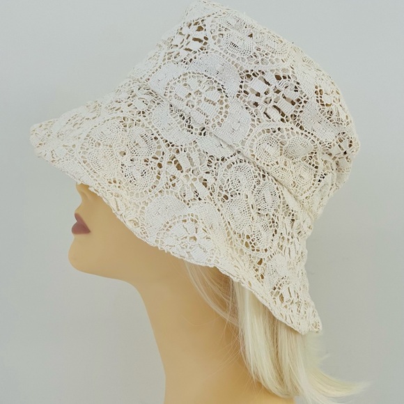 Vintage KOKIN New York Luxurious Couture Crochet Bucket Hat - Picture 5 of 16